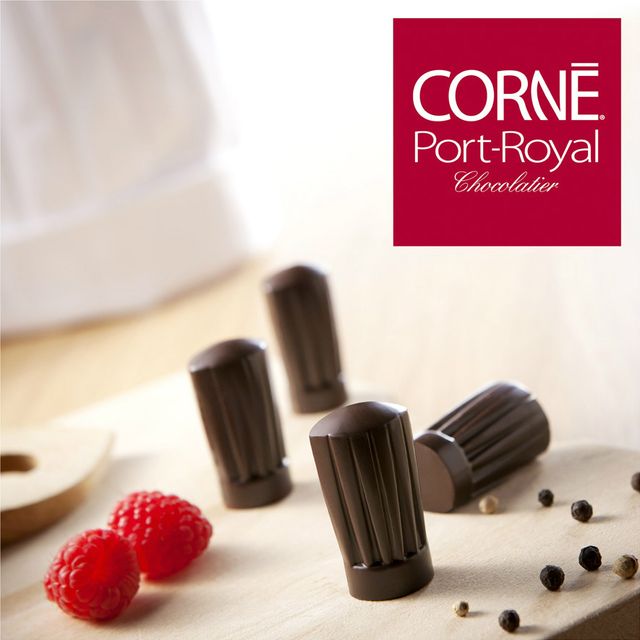 Une praline culinaire , réduction de framboises,poivre sauvage de Madagascar , et vinaigre balsamique, que du bonheur 