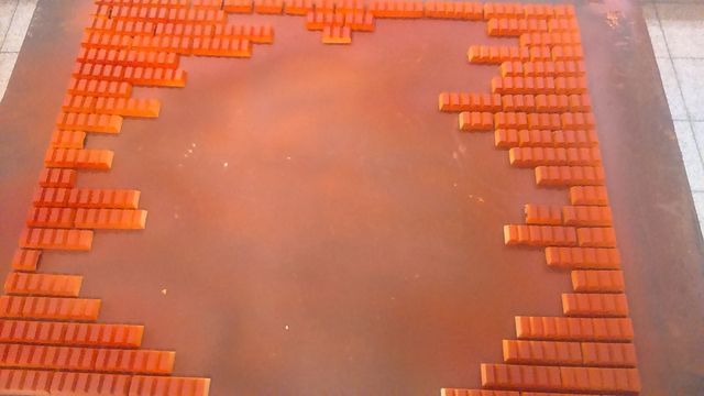 passage au rouge ( imitation de la brique )