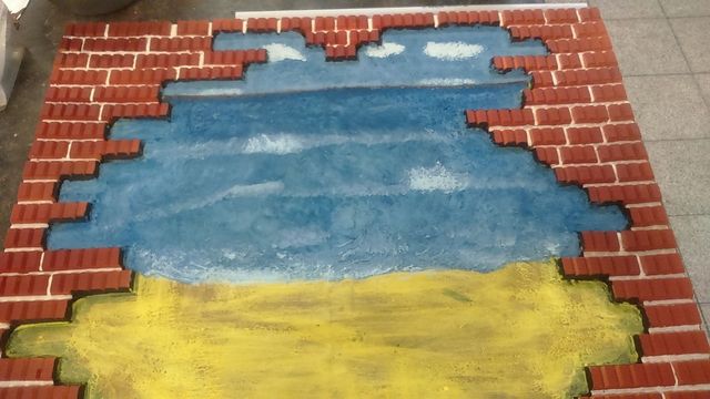 et  voila la couleur  le  bleu ciel  et celui  de la mer