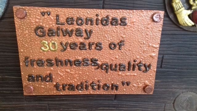 Pour l anniversaire  du magasin  Leonidas  de  Galway en Irlande