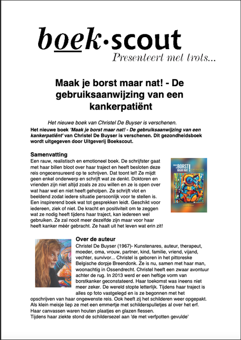 Promo maak je borst maar nat
