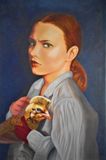 2020 janvier titre Losing hand 122 x 81 peinture huile sur toile collé