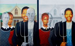 2021 septembre diptyque - titre American Gothic (Grant Wood 1929)  VS 