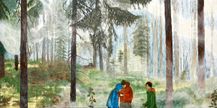 Rök i skogen