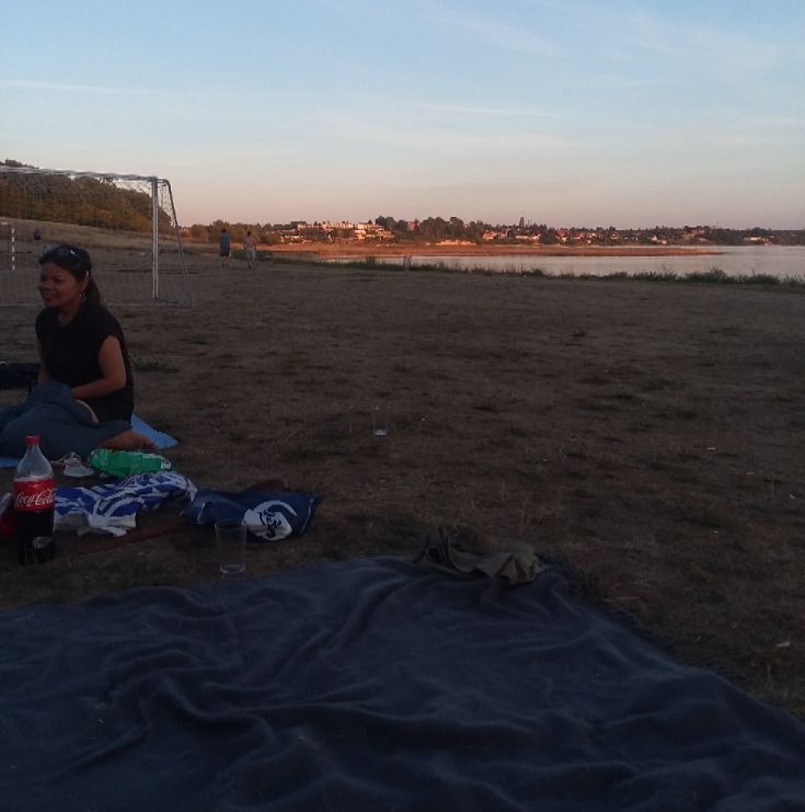 Rosgilde fjord. Beautiful place for a picnic in the evening,  waiting for sunset.
