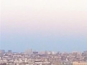 Coucher de soleil sur Tour Montparnasse depuis la Tour Eiffel.
