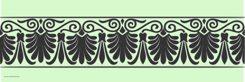 Arabesque Decorative Art - Green