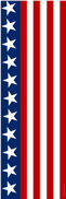 Frig American stripes