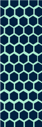 Frig hexagon sailor blue and mint