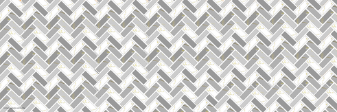 Herringbone 1x3 grey marble