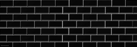 Subway Tile Black 59x20