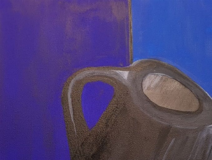 La Semilla.  Milanés 2020. Acrílico 80x60cm