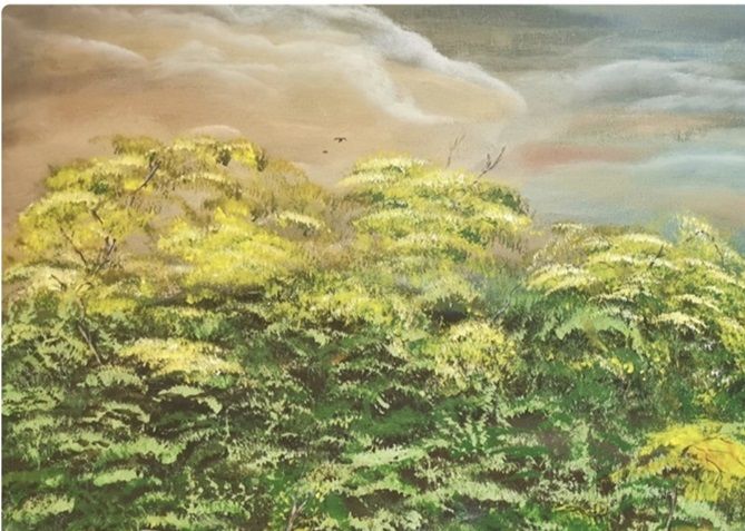 La Cabaña. Milanés 2019. Acrílico 80x60cm.   Vendido