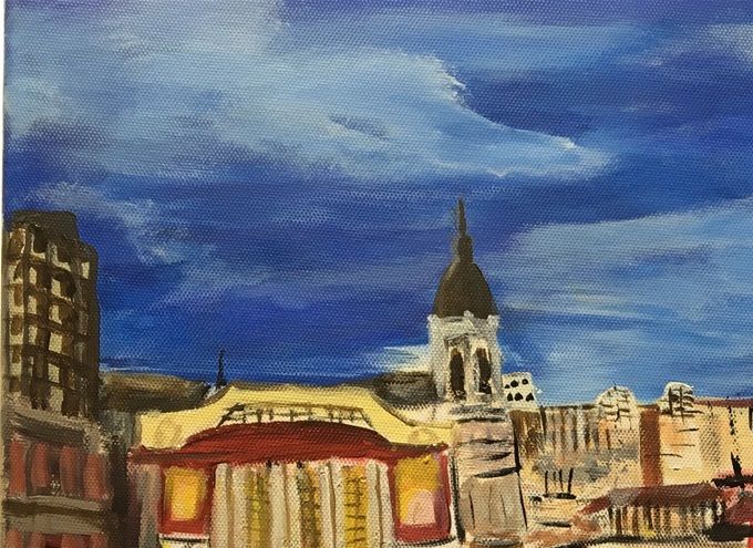 Bilbao. Milanés 2020. Acrílico 40x30cm. Vendido