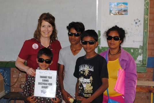 Janice, Orlando and his family rocking their new shades