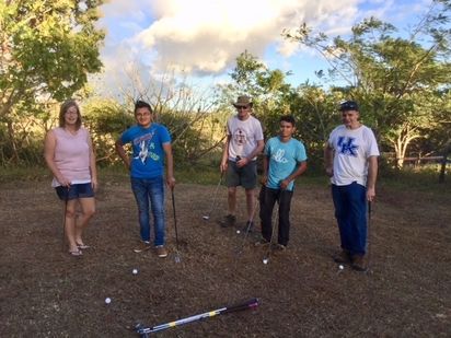 David designed a golf course in Orphanage for the kids. We were skeptical but he did it,