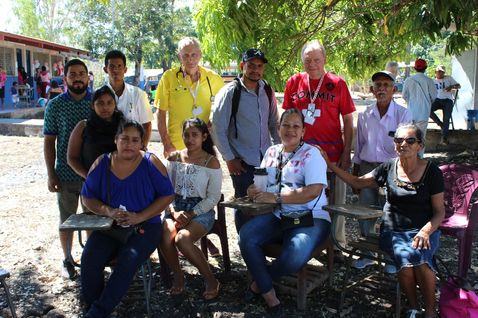 We are drilling a well in La Piedra so meeting with people and their Water Committee was important. There water source is water delivered by truck into pails 2x week