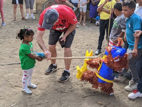 That is one tough pinata