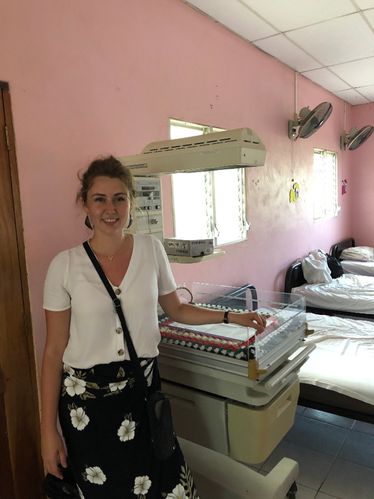 The Ohio infant warmer was donated by Commit.  It is in the maternity house presently.