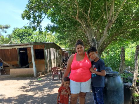 This is Marta, the treasurer of the CAPS water committee and proud mama to two beautiful boys. They promise of a sucker got the little guy to pose for a picture and he happily went on his way afterwards with his sweet prize. 