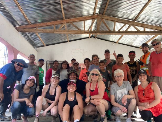 Our work team today. So many hardworking willing hands to get the job done. We absolutely love working with the people of San Luis