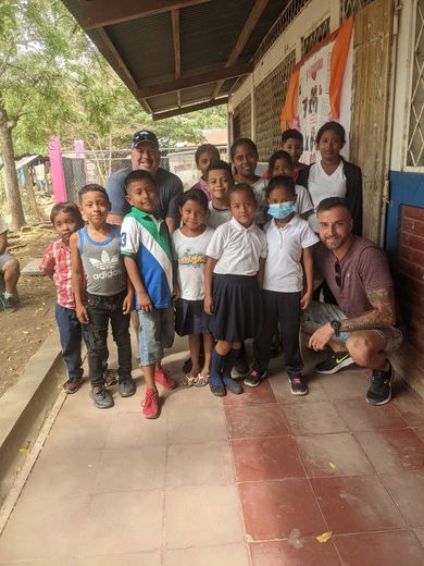 The kids at La Vigie school