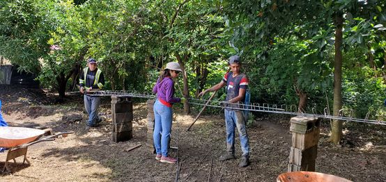Tying rebar 