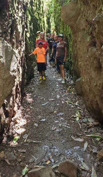 This canyon was formed when one of Mombachos craters collapsed