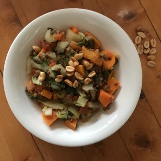 RECEPT Zoete aardappel stoofschotel (vegetarisch)