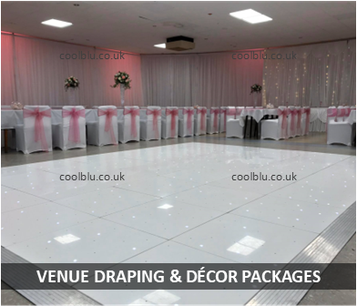 Starlit Draping | Wall Draping | Partition Draping |  LED Wedding Dance floor | Mood Lighting | North East | Middlesbrough