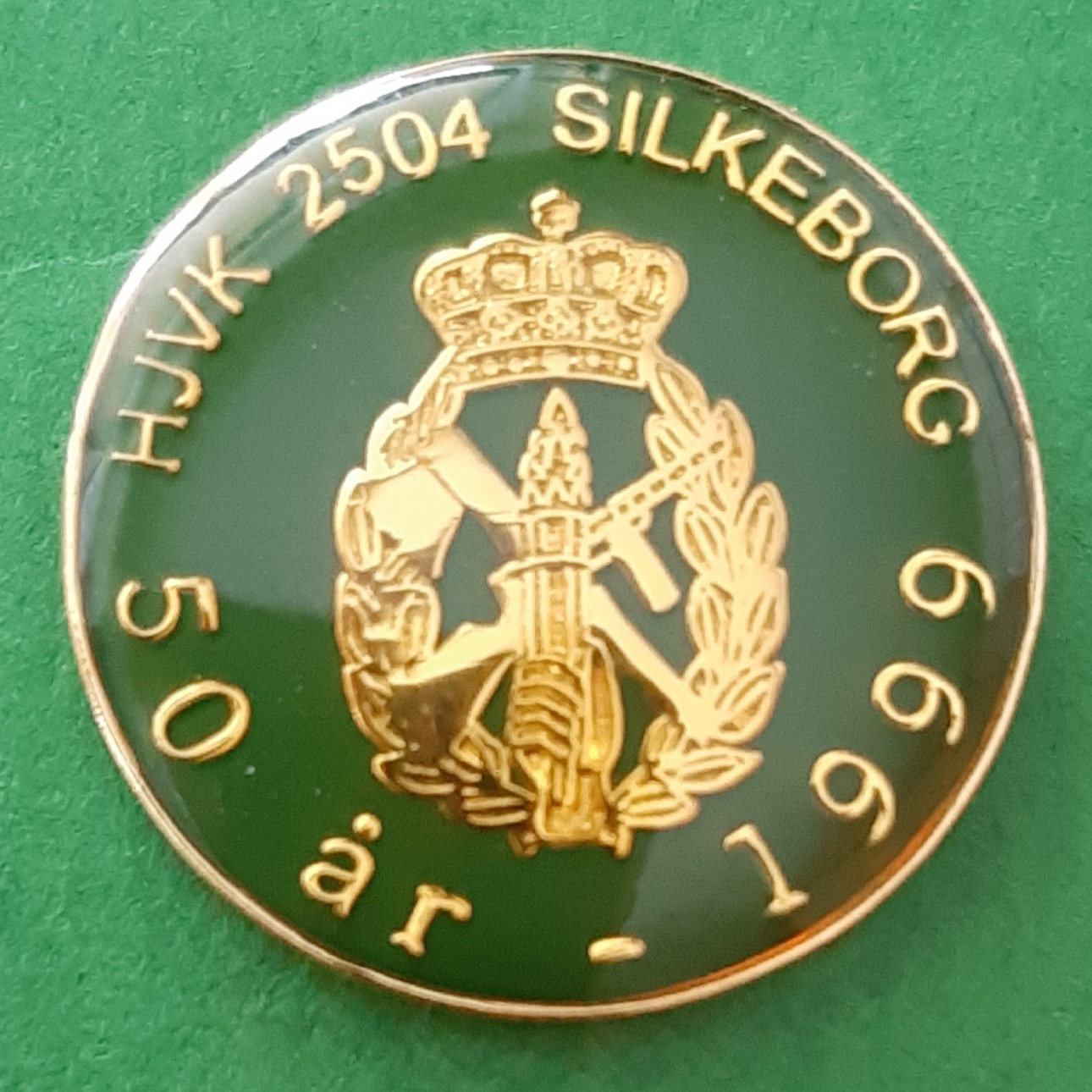 50 års jubilæums mærke fra 2504 Hjemmeværns Kompagni Silkeborg