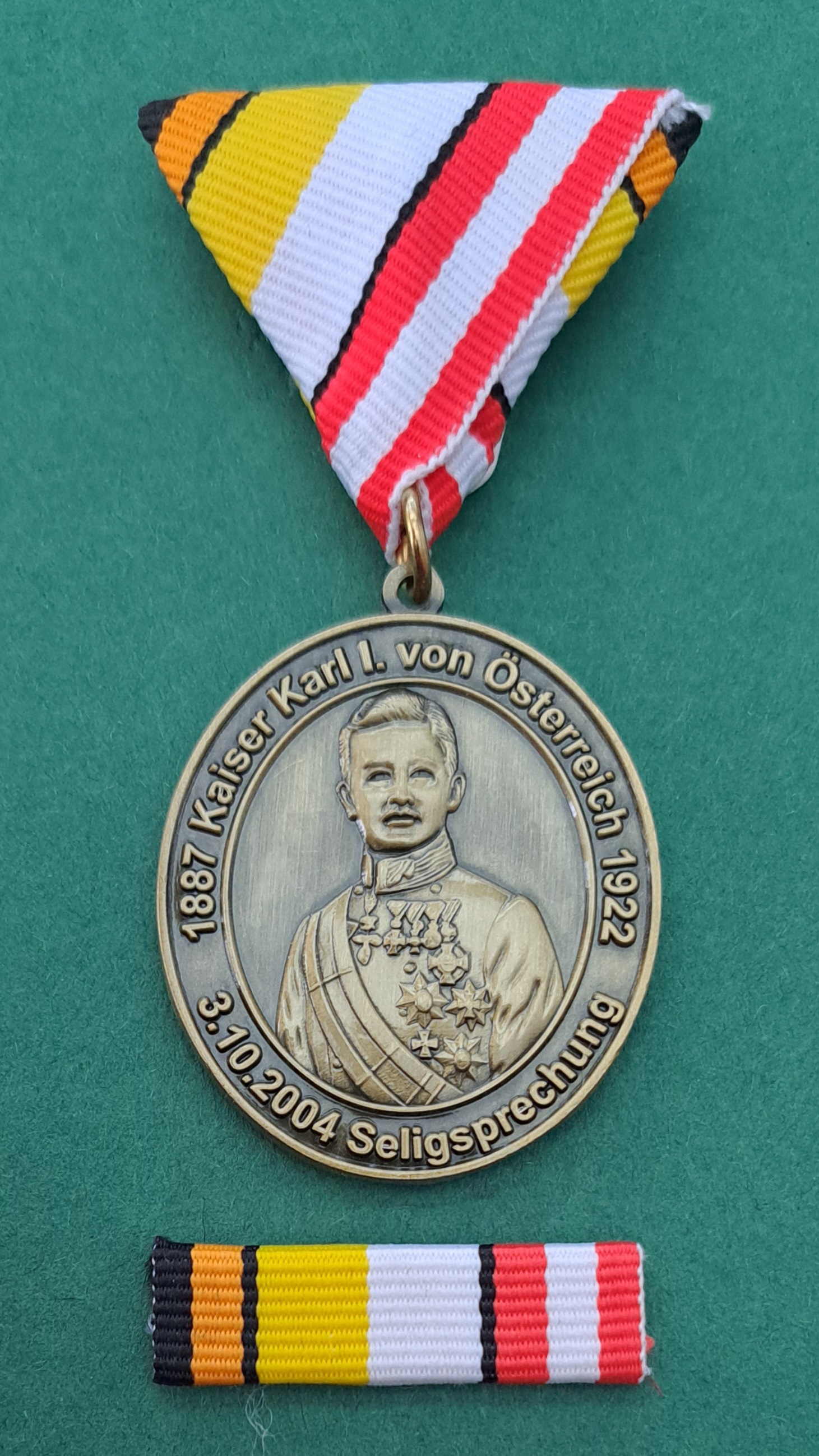 Kaiser KARL I. Gedächtnismedaille