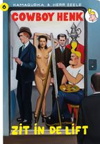 Cowboy zit in de lift nr 6