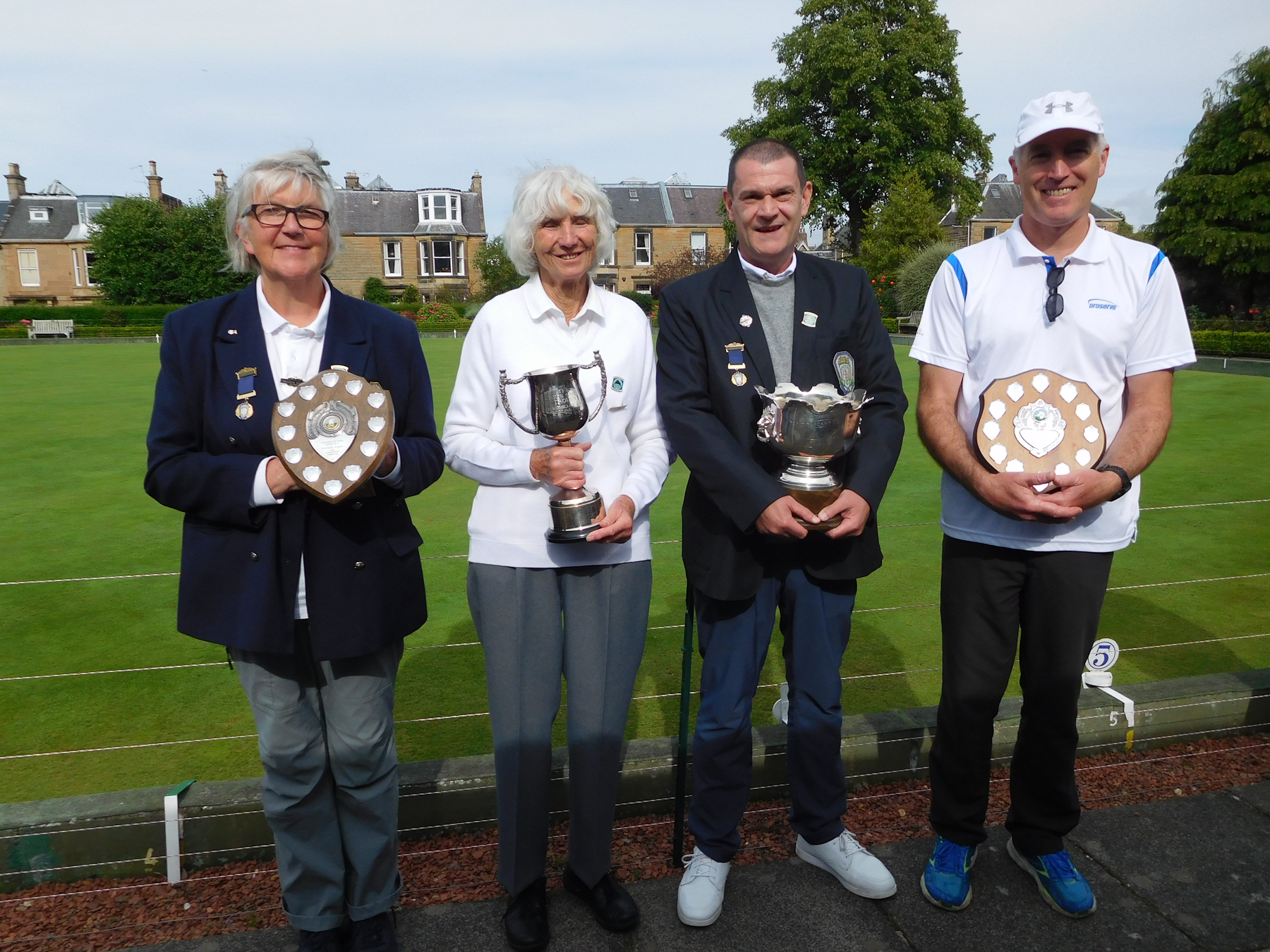 Christine Simpson, Frances Lindsay,  Donald Bunting, Allan Paton