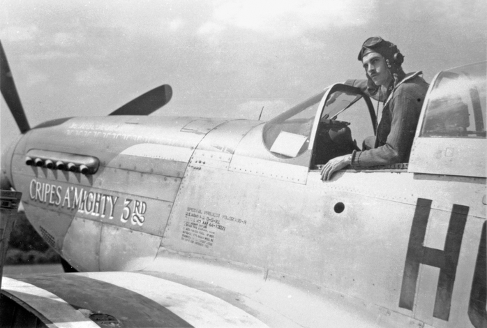 352nd FG 487th FS Cripes A' Mighty 3rd 15 kill markings
