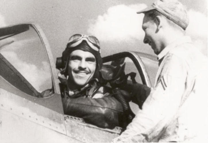 352nd FG 487th FS George Preddy August 7th after scoring 6