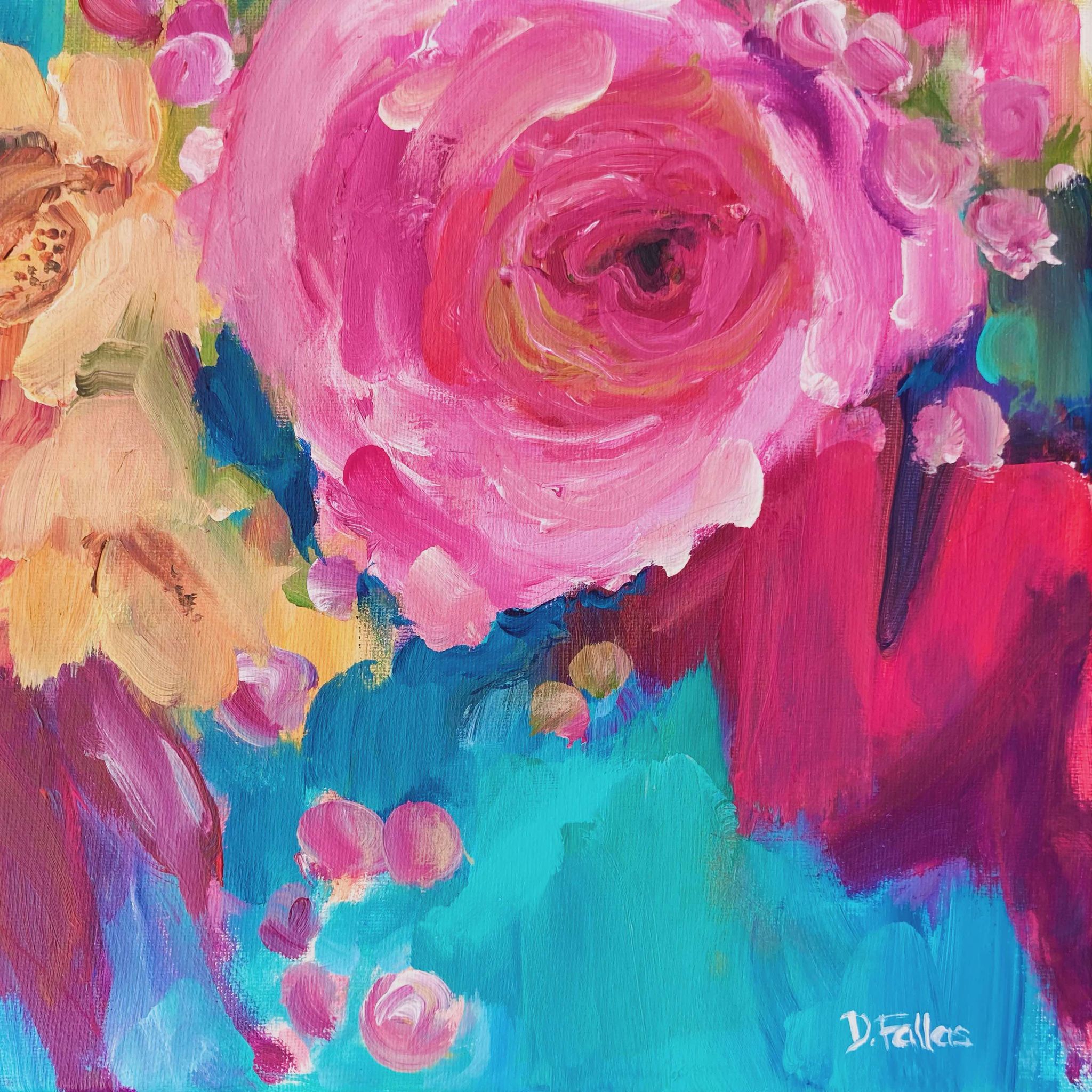 DF one pink rose 44cm by 44cm £325
