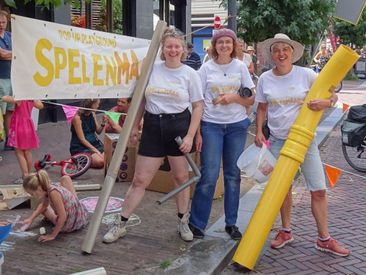 SpelenMaaR- Het team bij Montmartre aan de Rijn