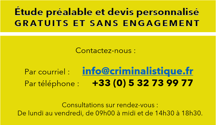 Coordonnées LFD CRIMINALISTIQUE.FR