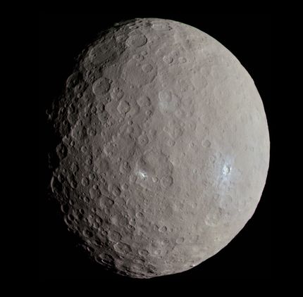 Dwarf planet Ceres - Image Credit: NASA / JPL-Caltech / UCLA / MPS / DLR / IDA / Justin Cowart Date	21 October 2015, 23:23 Source	Ceres - RC3 - Haulani Crater Author	Justin Cowart
