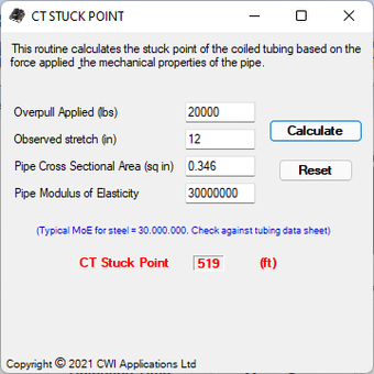 CT Stuck Point