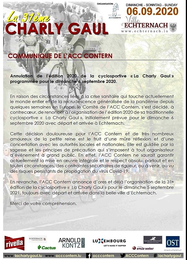 La Charly Gaul annulée