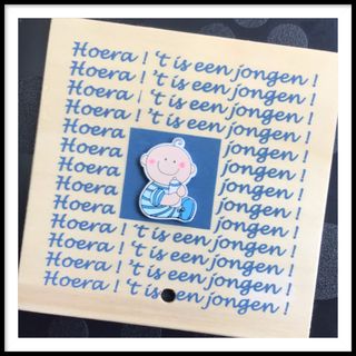Geboorte 't is een jongen 