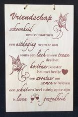 Muurplaat vriendschap