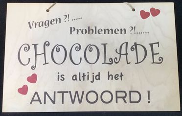 Muurplaat chocolade