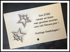 Kerstkaart met ster