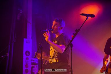 Jonas von Das Lumpenpack live im F-Haus Jena - 22.10.2021