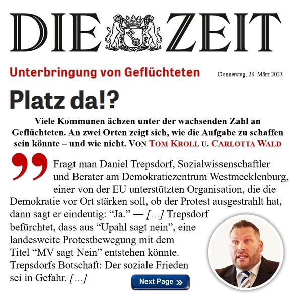 2023-03-23_DIE_ZEIT_RAA-RZWM_Zuwanderung+Geflüchtete01