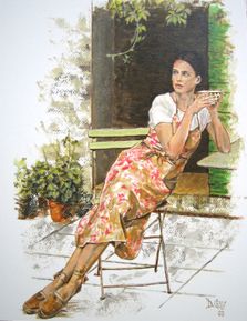 Femme française 3 - 35x27