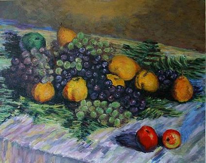 Still Life with Grapes and Pears